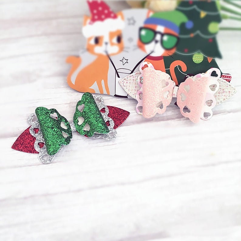 Christmas decoration/DIY  bow dies/leather cutting die/leather tool/leather diy tool/custom cutting die/scrapbook album/diy decoration