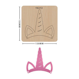 Christmas/Unicorn/Hair Clip Cutting Die, Hair Clip  Bigz Dies,  Bow Dies,  Big Shot  Dies, Leather Cutting Die