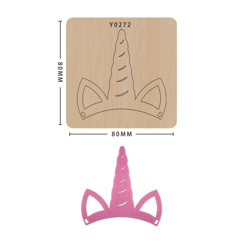 Christmas/Unicorn/Hair Clip Cutting Die, Hair Clip  Bigz Dies,  Bow Dies,  Big Shot  Dies, Leather Cutting Die