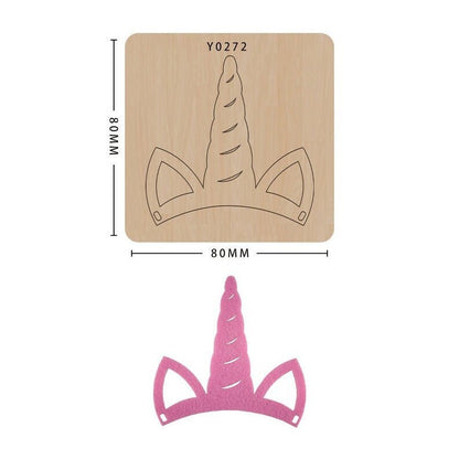 Christmas/Unicorn/Hair Clip Cutting Die, Hair Clip  Bigz Dies,  Bow Dies,  Big Shot  Dies, Leather Cutting Die