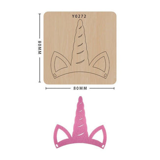 Christmas/Unicorn/Hair Clip Cutting Die, Hair Clip  Bigz Dies,  Bow Dies,  Big Shot  Dies, Leather Cutting Die