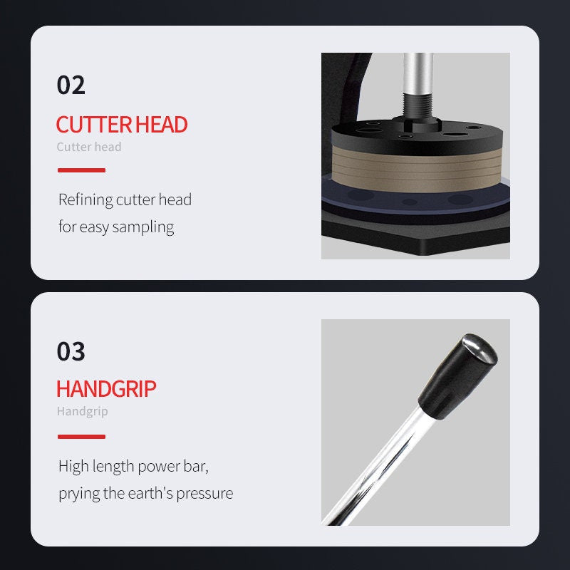 Cutting pressure type round sample machine, hand pressure sampling bla ...