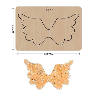 Christmas decoration/Angel wings/ bow die/ big shot die/leather cutter dies/leather tools/scrapbook stickers/ custom cutting die