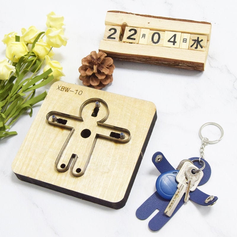 key pendant cutting dies  handmade leather tool, handmade DIY custom cutting mold