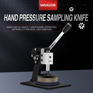 Cutting pressure type round sample machine, hand pressure sampling blade, brand sample collector, textile cloth machine