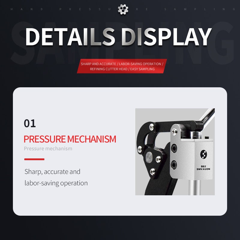 Cutting pressure type round sample machine, hand pressure sampling bla ...