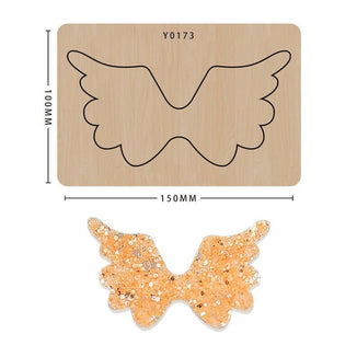 Christmas decoration/Angel wings/ bow die/ big shot die/leather cutter dies/leather tools/scrapbook stickers/ custom cutting die