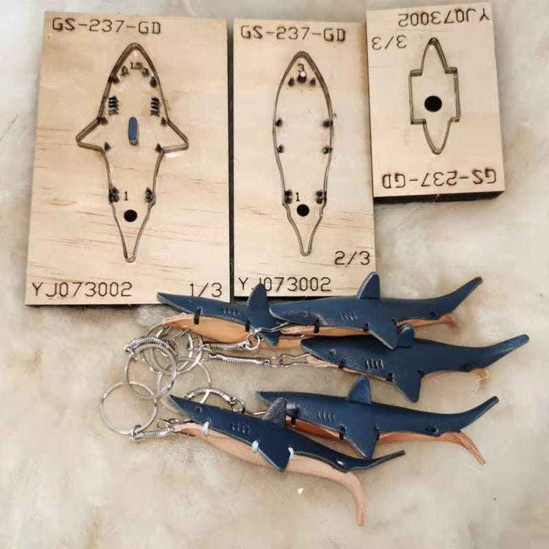 Shark key pendant cutting dies  handmade leather tool, handmade DIY custom cutting mold