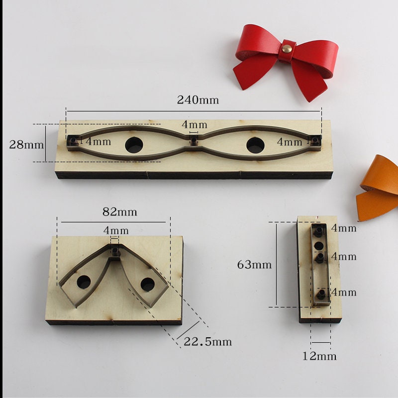 leather bow cutting dies handmade leather tool, handmade DIY custom cutting mold