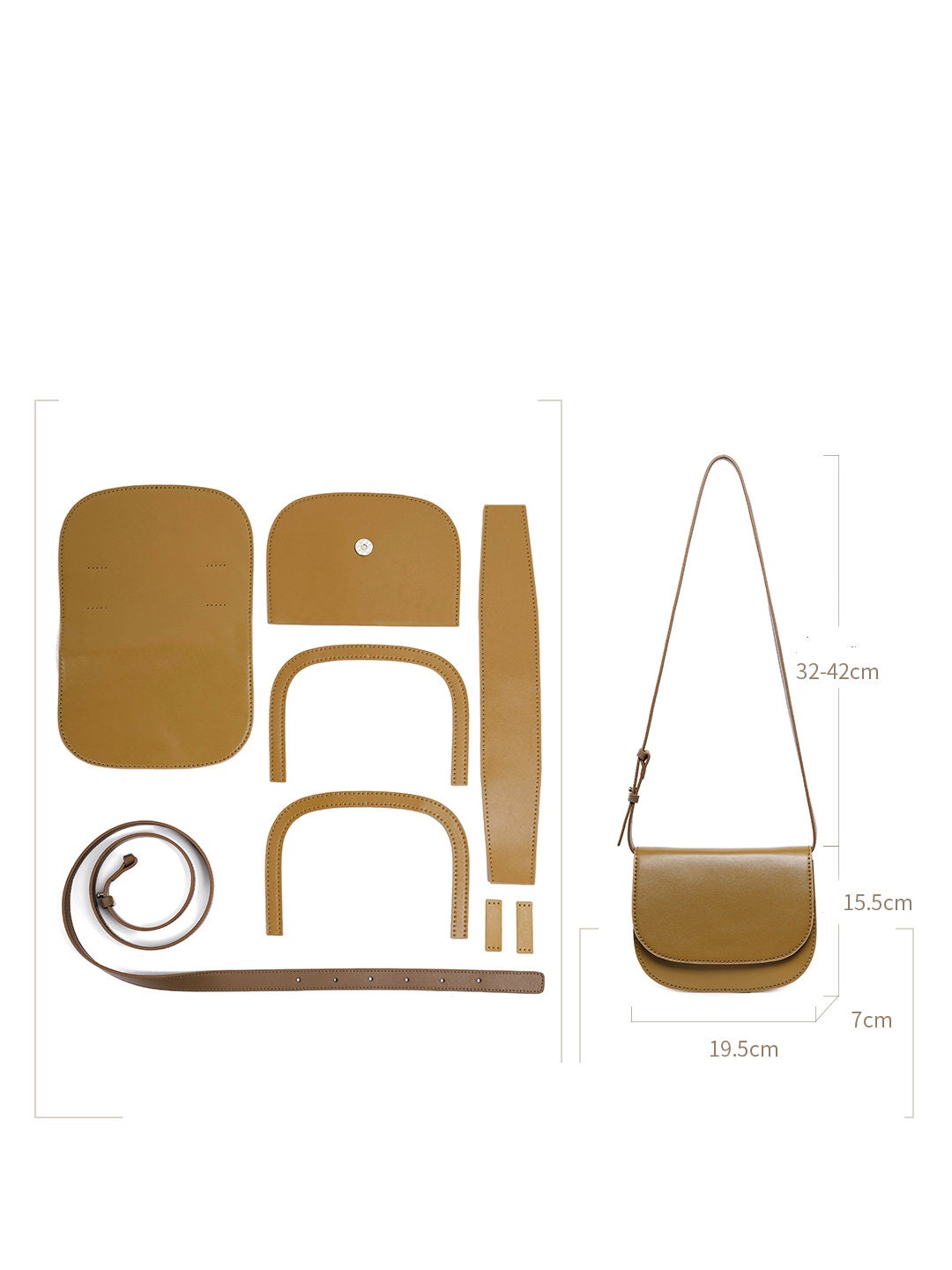 Diagonal bag cutting mold, handmade leather tool, handmade DIY custom cutting mold