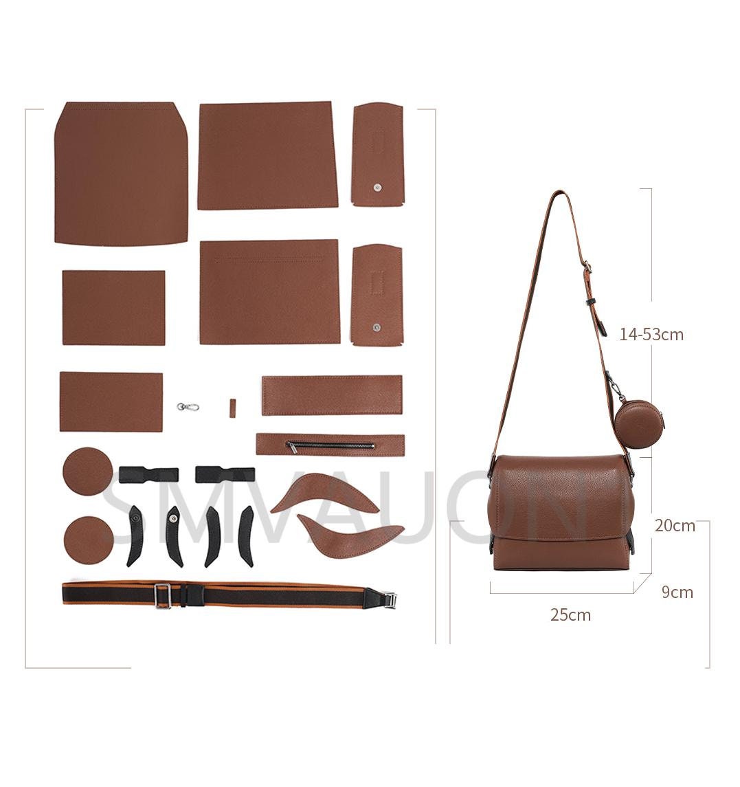 Messenger bag cutting dies, handmade leather tool, handmade DIY custom cutting mold