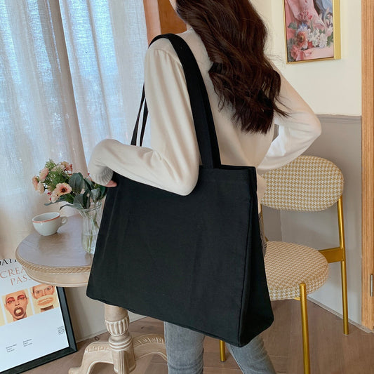 Canvas Bag One-shoulder Bag Handbag Eco-friendly Bag Yoga Large Capacity Canvas Bag Custom-made Logo