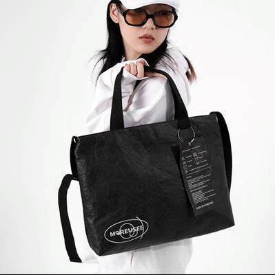 Large Capacity Handbag Customized Student Slant Bag Total Bag Waterproof Kraft Pack Travel Single Shoulder Bag