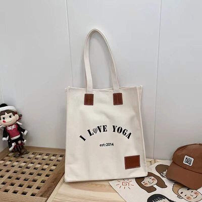 Canvas Customized High-end Tooth Bag One-shoulder Bag Handheld Shopping Bag Large Canvas Bag