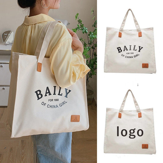 Yoga Mass Handheld Canvas Bag Customized Logo Eco Bag Gift Simple Girl Bag Tort Single Shoulder Bag