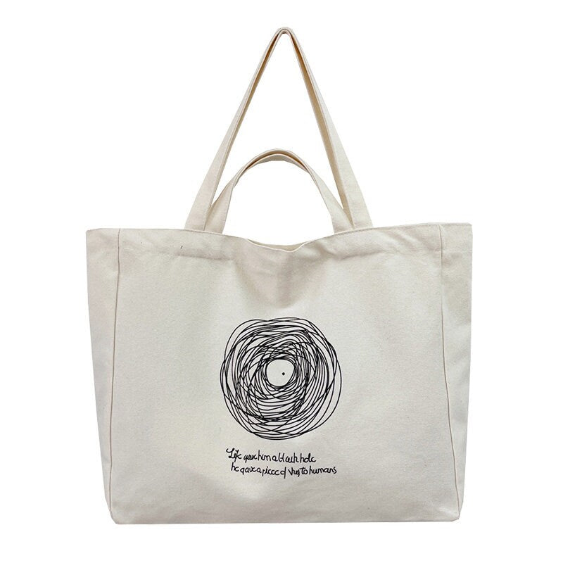 New Canvas Single Shoulder Bag Mass Commute Bag Yoga Handbag Customized Logo