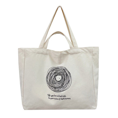 New Canvas Single Shoulder Bag Mass Commute Bag Yoga Handbag Customized Logo