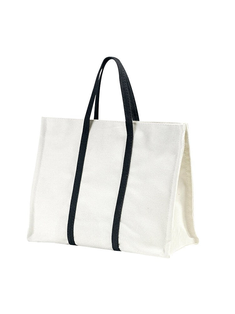 Large Lady Bag Canvas Handbag Customized eco-friendly leisure shopping bag Daily bag