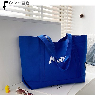 Canvas Bag Custom Printed Logo Shopping Eco-friendly Canvas Bag Handbag Large Canvas Travel Bag One Shoulder Bag