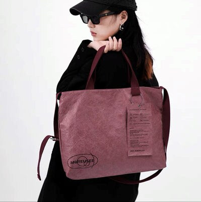 Large Capacity Handbag Customized Student Slant Bag Total Bag Waterproof Kraft Pack Travel Single Shoulder Bag