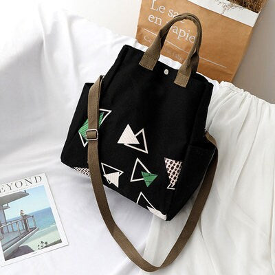 Star Ice Canvas Bag Customized Logo Handbag Literature One Shoulder Bag Environmental Canvas Bag Travel Slant Bag