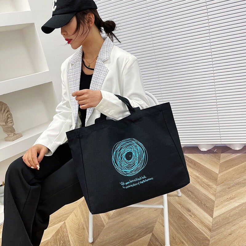 New Canvas Single Shoulder Bag Mass Commute Bag Yoga Handbag Customized Logo