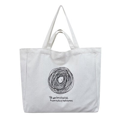 New Canvas Single Shoulder Bag Mass Commute Bag Yoga Handbag Customized Logo
