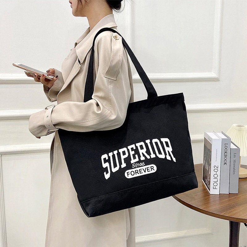 Canvas Single Shoulder Bag Bulk Shopping Bag Customized Literary Handbag Yoga Canvas Bag Travel Bag Gift