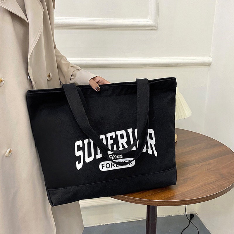 Canvas Single Shoulder Bag Bulk Shopping Bag Customized Literary Handbag Yoga Canvas Bag Travel Bag Gift