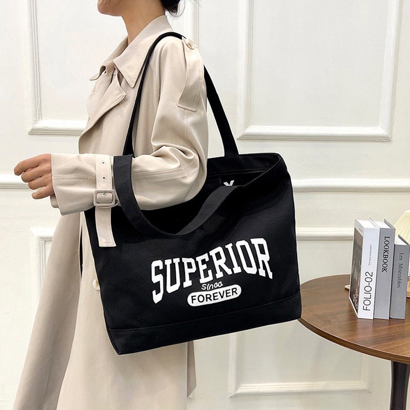 Canvas Single Shoulder Bag Bulk Shopping Bag Customized Literary Handbag Yoga Canvas Bag Travel Bag Gift