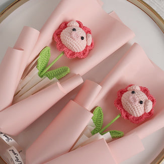 Crochet Pig Bouquets-Hand Knitted Bouquets-Flower Gifts-Gifts for Her