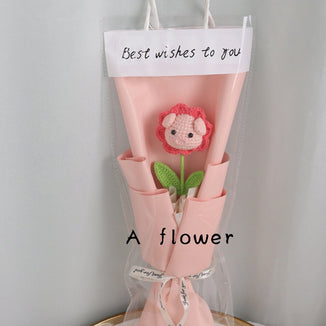 Crochet Pig Bouquets-Hand Knitted Bouquets-Flower Gifts-Gifts for Her