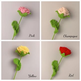 Crochet rose bouquet, handmade crochet artificial flowers, beautifully packaged, personalized gift for mom, friend, home decor
