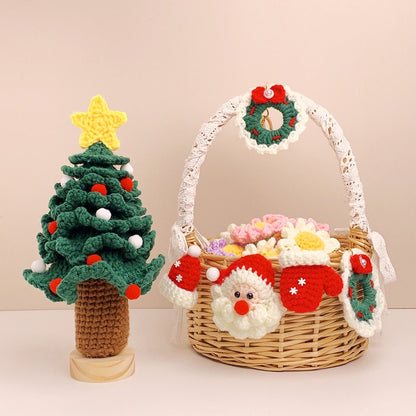 Crochet Keychain-Santa Claus Pattern, Christmas Ornament Crochet Pattern,Handmade