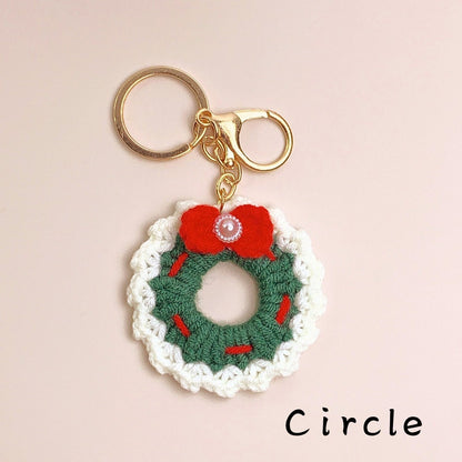 Crochet Keychain-Santa Claus Pattern, Christmas Ornament Crochet Pattern,Handmade