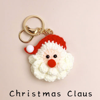 Crochet Keychain-Santa Claus Pattern, Christmas Ornament Crochet Pattern,Handmade