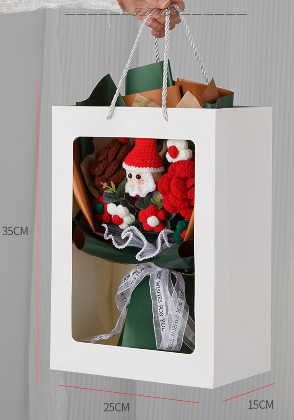 Crochet Bouquet - Hand Knit - Christmas Gifts - Gifts for Her - Christmas Bouquets