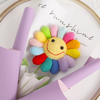 Crochet sun flowers, Colorful Sun Bouquet Ornament, Anniversary Gifts, Floral Home Decor, Housekeeping, Gifts for Her