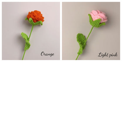 Crochet rose bouquet, handmade crochet artificial flowers, beautifully packaged, personalized gift for mom, friend, home decor