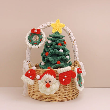 Crochet Keychain-Santa Claus Pattern, Christmas Ornament Crochet Pattern,Handmade