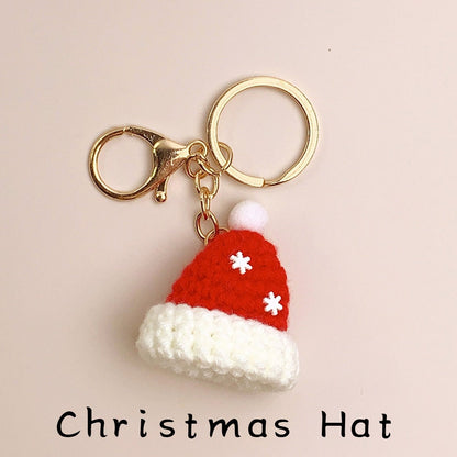 Crochet Keychain-Santa Claus Pattern, Christmas Ornament Crochet Pattern,Handmade