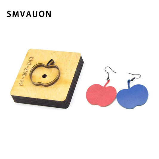 SMVAUON Multi-style New Metal Cutting Die Earrings Cutting Die Leather Cutter Wood Mold Kraft Paper Leather Ruler Knife