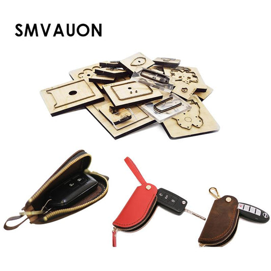 SMVAUON Wood Die Cutting Mold Diy Fashion Jewelry Keychain Bag Dies Cutting Mold Plates Cutting Dies For Leather Car Keychain