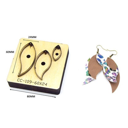 SMVAUON Leather Earring Cutting Die Paper Art Leather Earrings Tool For Die Cutter DIY Handicraft Cutter Free Shipping