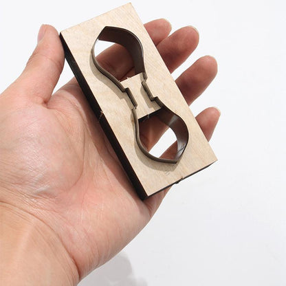 Leather Accessories Cutting Dies Wooden DIY Handmade Custom Cut Mold Punch Tools Zipper Head Wood Punching Stencil