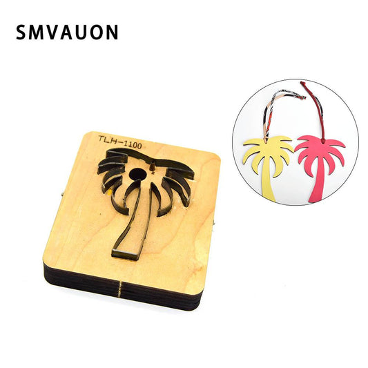 Wood Die Cut Handmade Tree Key-cahin Wood Mold Cutting Diy Leather Beach Tree Key Ring Cutting Die For Leather SMVAUON