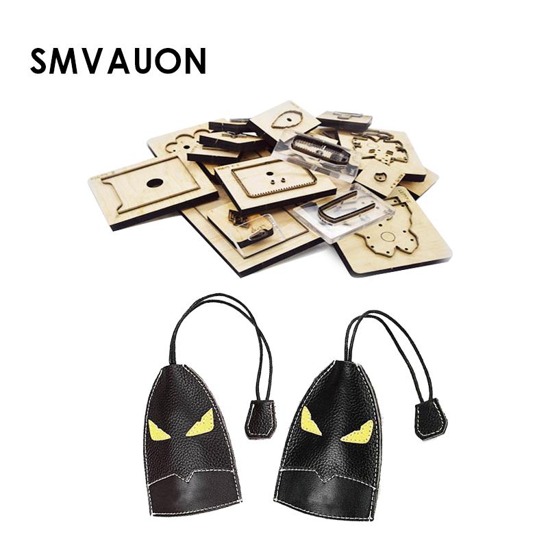 Lovely Key Case Japanese Knife Cutting Die Keychain Pendant Punching Steel Card Bag Straight Die Leather Wood Mold Tool