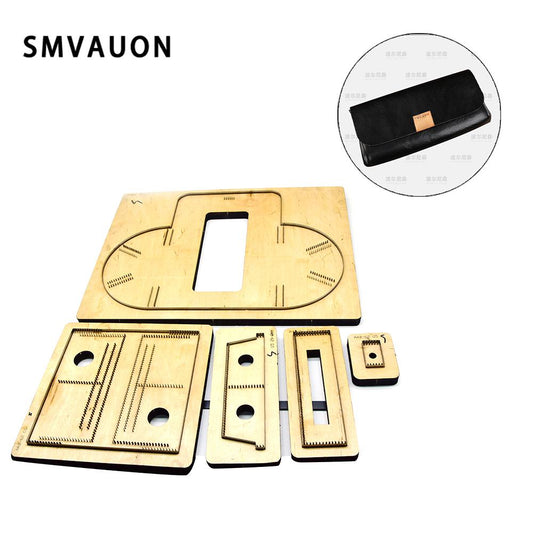 SMVAUON Fashion business bag cutting die folding wallet hand bag punching steel card bag straight die leather cutting die