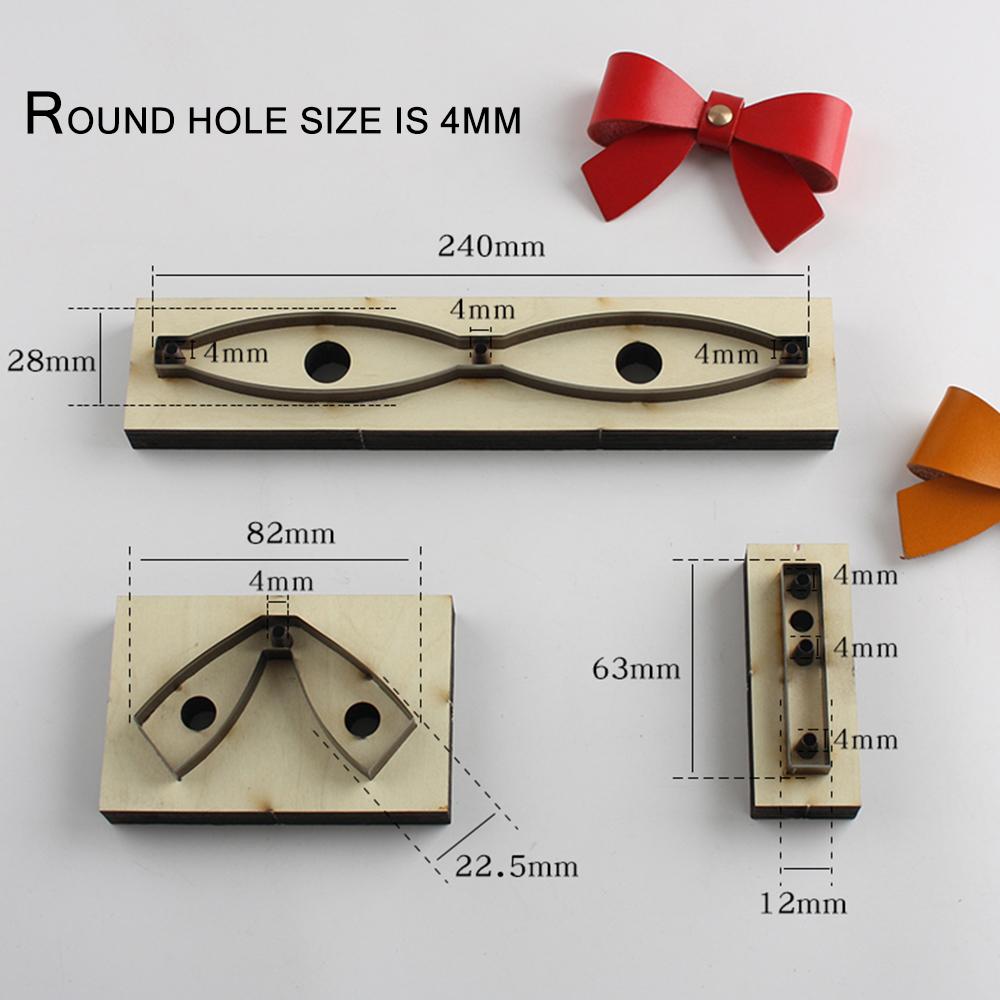 New 2021 Diy Leather Tools Laser Mold Cutting Dies Bow Christmas Decorative Template Bow Tool For Leather Hairpin