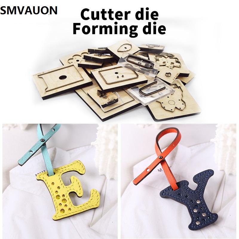 SMVAUON  Letter Pendant Cutting Dies Leather Knife Cut Die Customized Key Ring Making Decor Supplies Dies Template